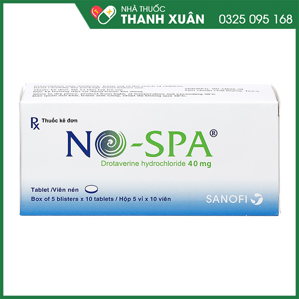 Thuốc No-spa kiểm soát cơn đau đường tiêu hóa